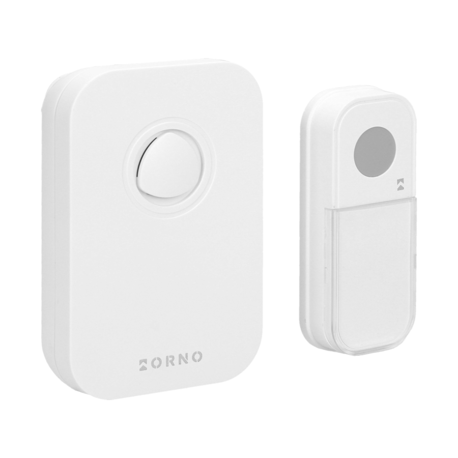 FADO DC wireless, battery powered doorbell with learning system, 36 sounds, 80m